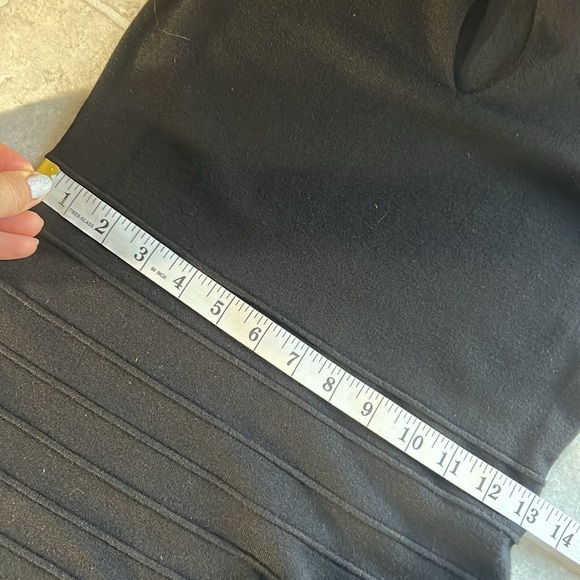 I.N.C.🆕 Black Knit Sleeveless A-Line nightfall Dress Keyhole Cutouts Sz. PS NWT - Picture 10 of 11